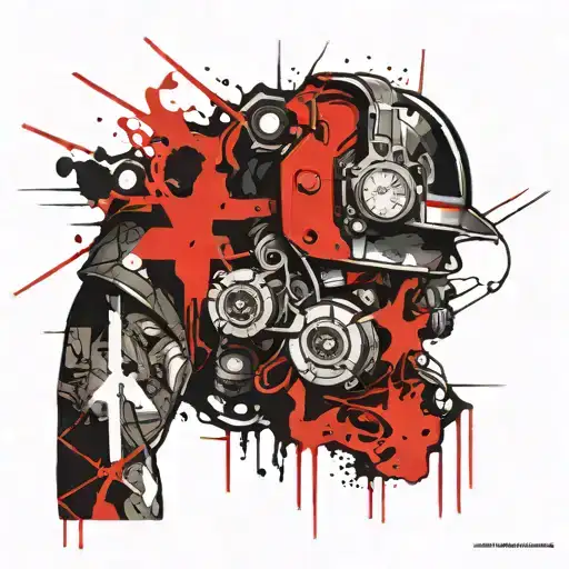 Miner Electrician tattoo design idea