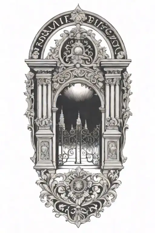 Smith College Gate  tattoo design idea