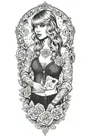 Taylor swift  song cardigan  tattoo design idea