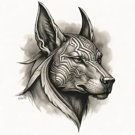 Anubis tattoo design idea