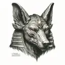 Anubis tattoo design idea