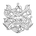 fig tree , damru tattoo design idea