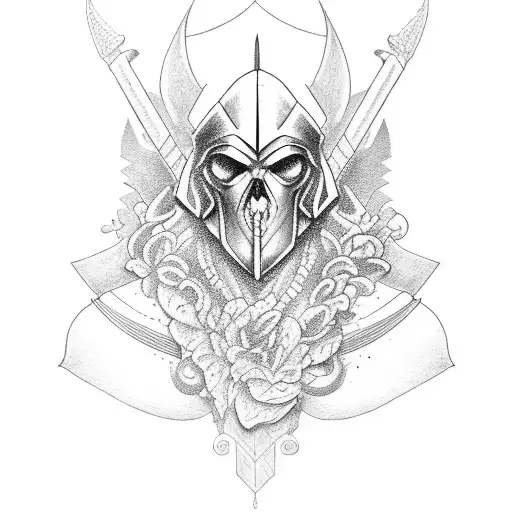 ares on forearm tattoo design idea