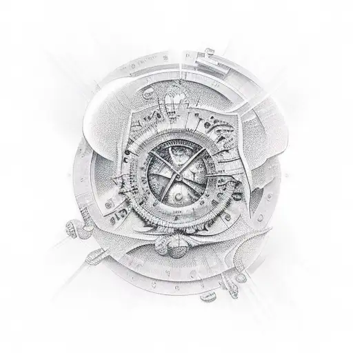 mathematical equations tattoo design idea