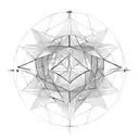 mathematical geometry tattoo design idea