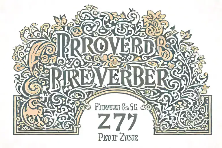 proverbs 27:9 tattoo design idea