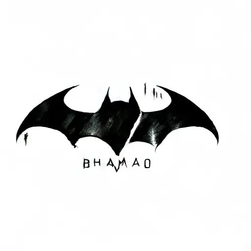 batman logo tattoo design idea