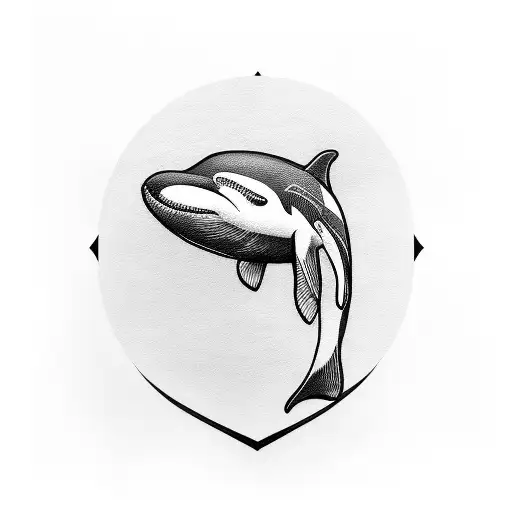 orcas tattoo design idea