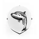 orcas tattoo design idea