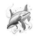 orcas tattoo design idea