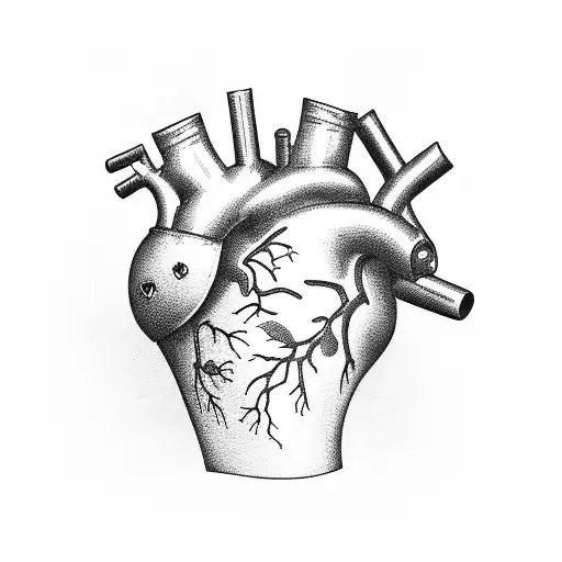 Crying Heart tattoo design idea