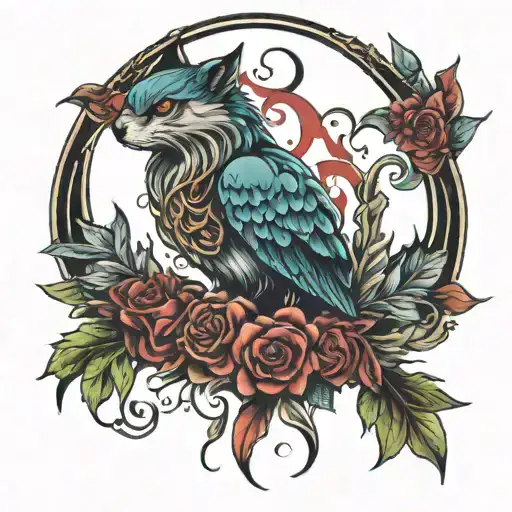 mystic creative tattoo design idea