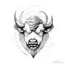 buffalo, libra tattoo design idea