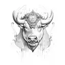 buffalo, libra tattoo design idea