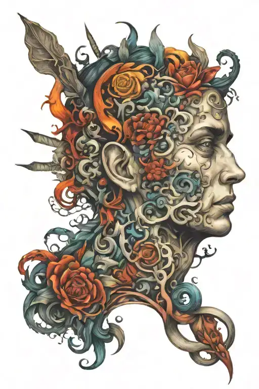 borderline personality disorder, depression, anxiety, PTSD tattoo design idea