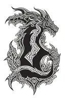 skyrim logo tattoo design idea
