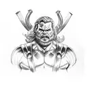 thor captain hulk tattoo design idea