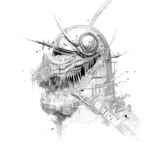 Metro 2033 tattoo design idea