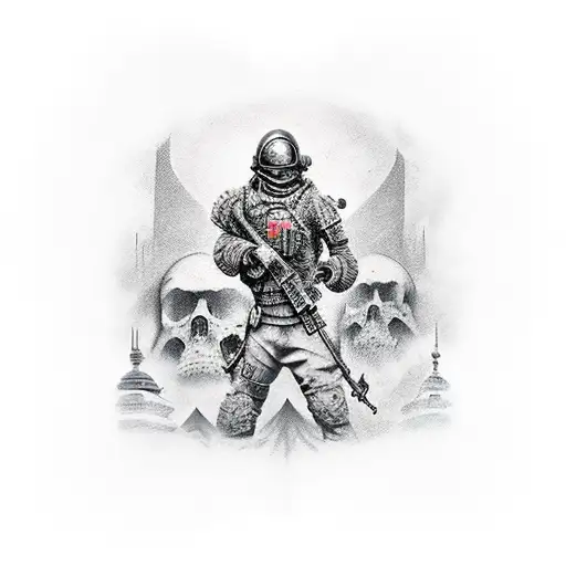 Metro 2033 tattoo design idea