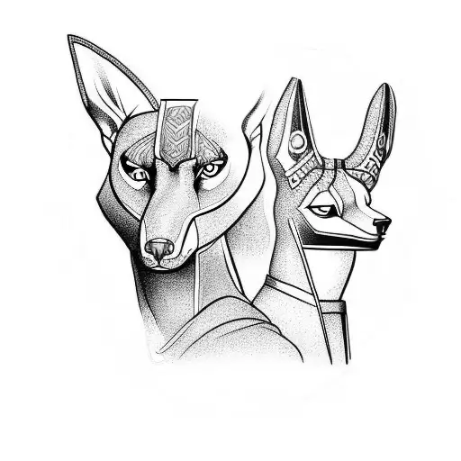 Anubis tattoo design idea