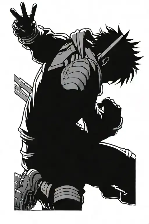 my hero academia tattoo design idea