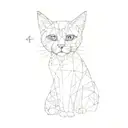 a cat tattoo design idea