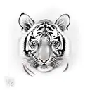 tiger cub tattoo design idea