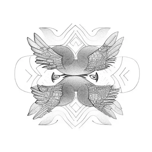 Three little birds tattoo design idea