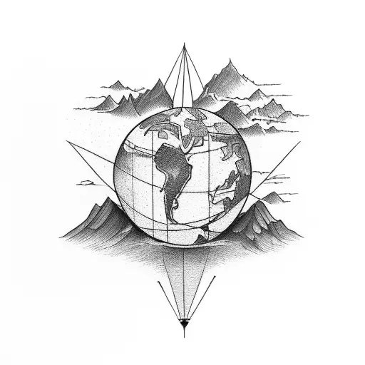 atlas holding the world on his shoulder tattoo design idea