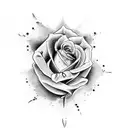  full arm sleeve tattoo including a bull and a rose on the elbow  tattoo design idea