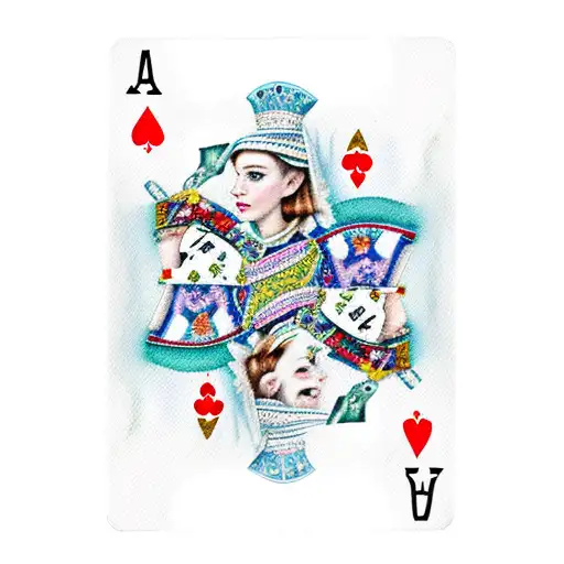 Alice from Alice in Wonderland in watercolor style. 2 Playing card characters behind her, 3 and 9 of hearts tattoo design idea