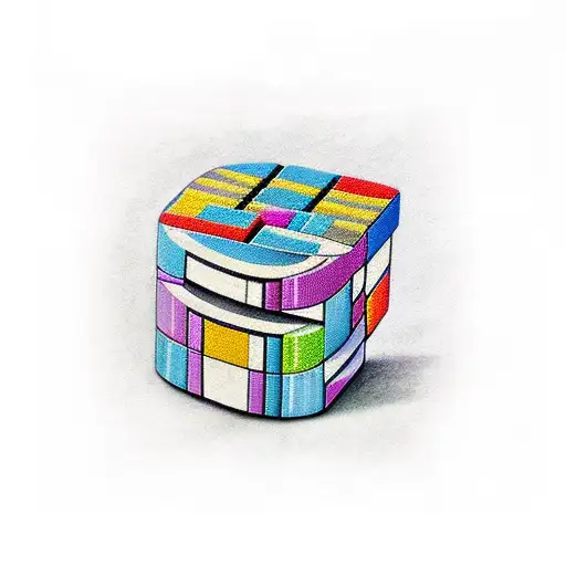 Tetris tattoo design idea