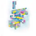 Tetris tattoo design idea