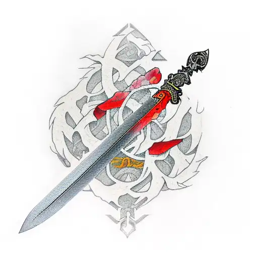 Aatrox's Sword tattoo design idea
