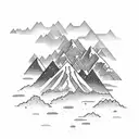 mountain scene with ocean combing  elements of Colorado and Florida something to go around my forearm tattoo design idea