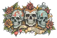 Keep Your Self Alive tattoo design idea