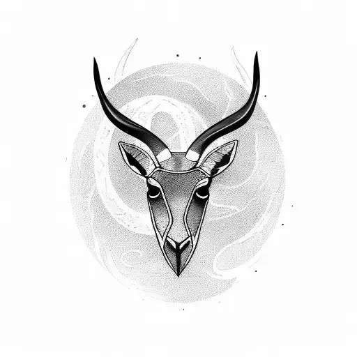 springbok  tattoo design idea