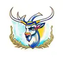 springbok  tattoo design idea