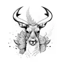 springbok  tattoo design idea