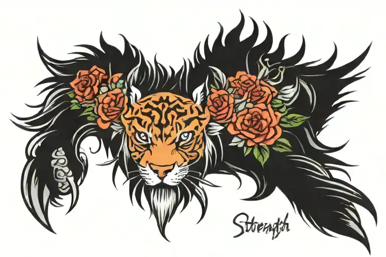 Strength 19 10 23 tattoo design idea