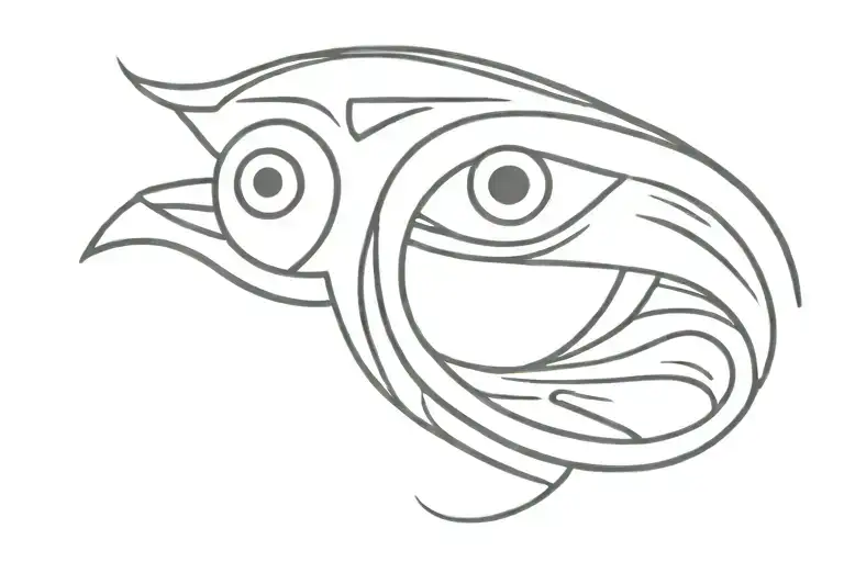 horus eye on the back of the left shoulder tattoo design idea
