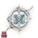kal chakra  tattoo design idea