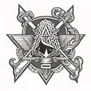 US Army 1st infantry division tattoo design idea