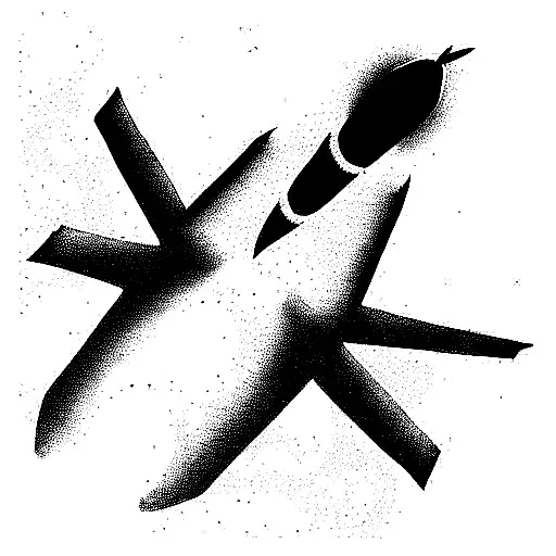 fighter jet tattoo design idea