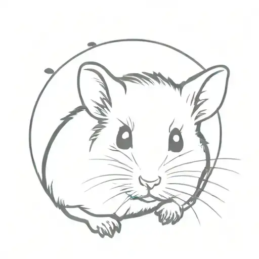 hamster ears tattoo design idea