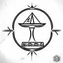 ancient egyptian cartouche with heirogliphics tattoo design idea