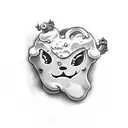 cute ghost cookies tattoo design idea