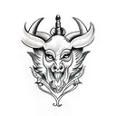 baphomet tattoo design idea