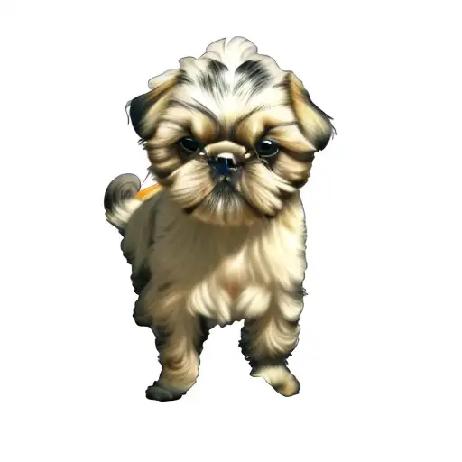 shih tzu tattoo design idea