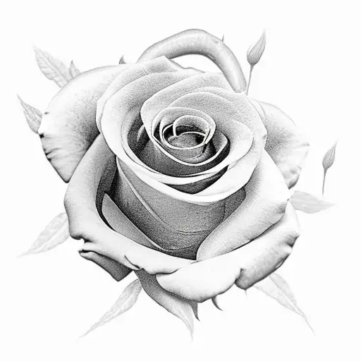  Alejandro with roses tattoo design idea